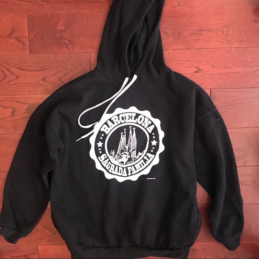 Authentic black and white Barcelona sweatshirt